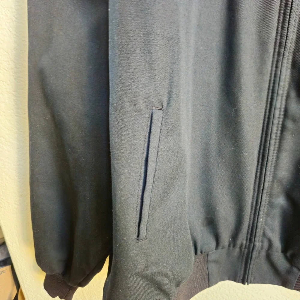 Red Kap Bomber Mechanic Jacket Mens 5XL-RG Black Quilted Full Zip Workwear EUC